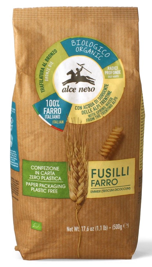 Alce Nero, Emmer Wheat Fusilli, 500g