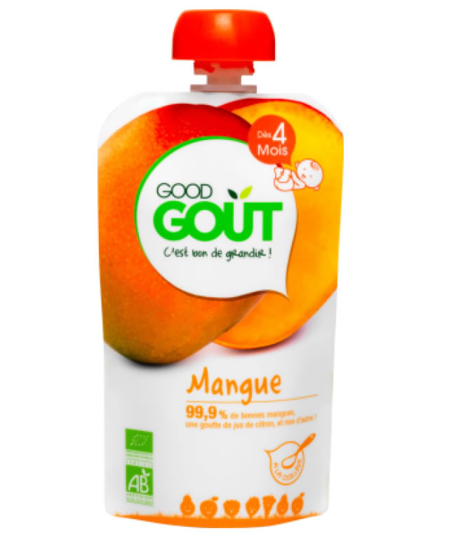 Good Gout, Mango Fruit Puree 4m+, 120g