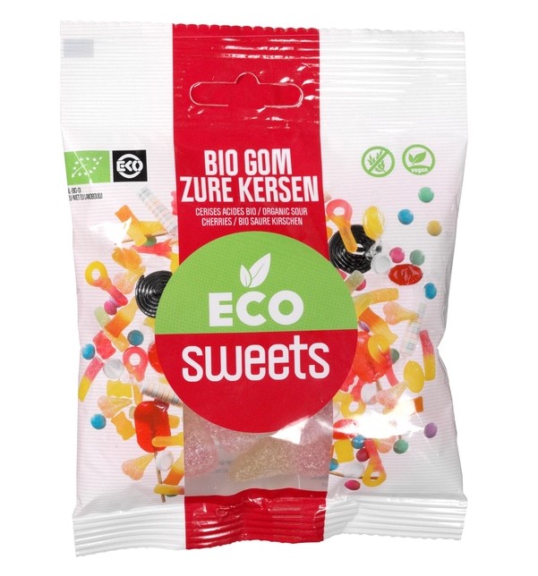 Eco Sweets, Sour Cherries, 75g