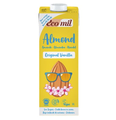 Ecomil, Almond Milk Original Vanilla, 1L