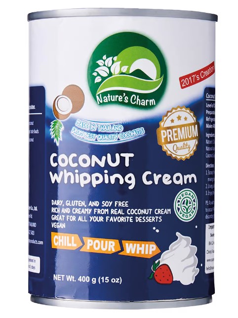 Nature’s Charm, Coconut Cream Alternative for Whipping, 400ml